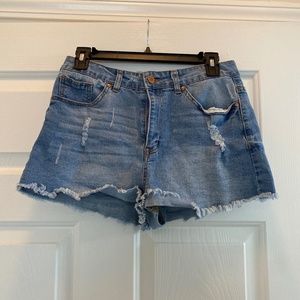 Forever 21 Distressed Denim Shorts